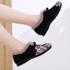 2025 Winter Cotton Shoes Embroidered Bag with Middle-aged and Elderly Warm Ethnic Wind Comfortable Soft Sole Mother Cotton Shoes