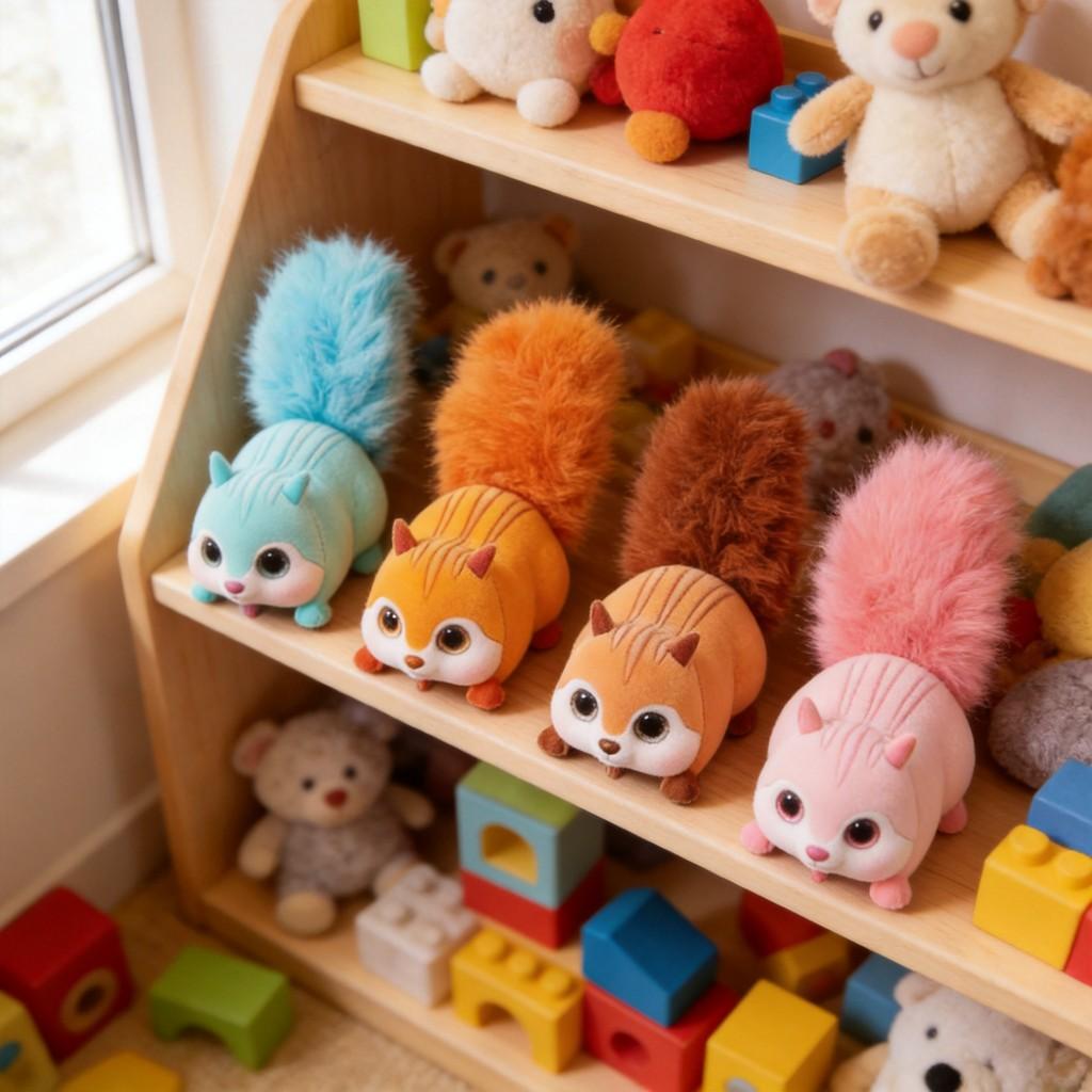 Plush Squirrel Toy With Sound For Kids And Family Playtime