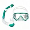 Adult Kids Full-Dry Snorkeling Mask With Tempered Glass Lens Silicone Frame Swimming Freediving