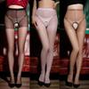 Чулки с открытой промежностью Сексуальные женские чулки до бедра Нижнее белье Шелковые прозрачные чулки для тела Прозрачные леггинсы Женские чулочные изделия
