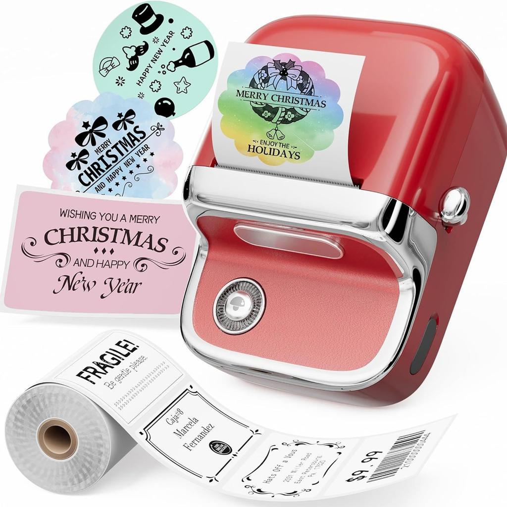 Умный Bluetooth термопринтер мини для ценников Удобный и эффективный коммерческий принтер наклеек