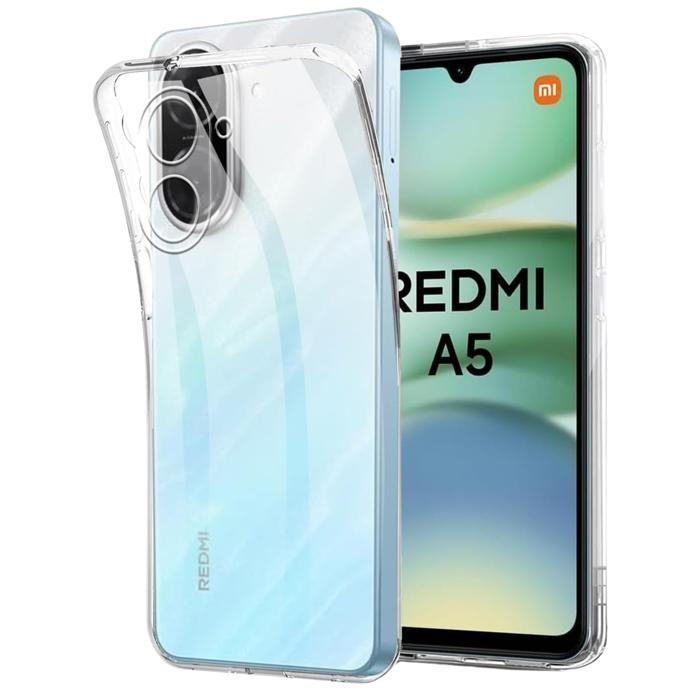 Coque et tour de cou pour Xiaomi REDMI A5 4G (EU Version) - TPU Souple Transparent Cordon Noir réglable Phonillico®