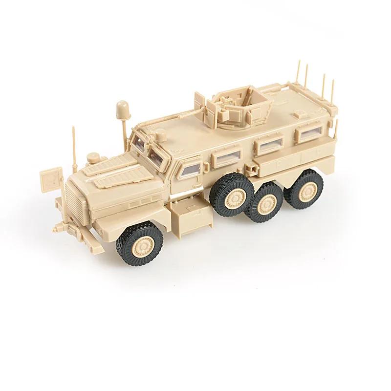 1:72 4D Сборная модель Cougar 6x6 Молниезащитное транспортное средство Противозасадный автомобиль Без резины Военные подарки для мальчиков