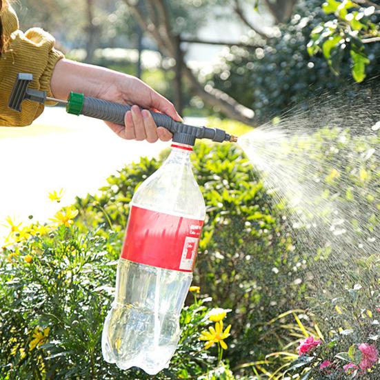 Практичный распылитель с воздушным насосом, регулируемый одной кнопкой, металлический распылитель для полива, садовые аксессуары