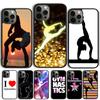 Силиконовый чехол для телефона с силуэтом гимнастки Для iPhone 17 Air 15 16e 14 13 12 Pro Max 11 Pro Max Plus Coque Shell