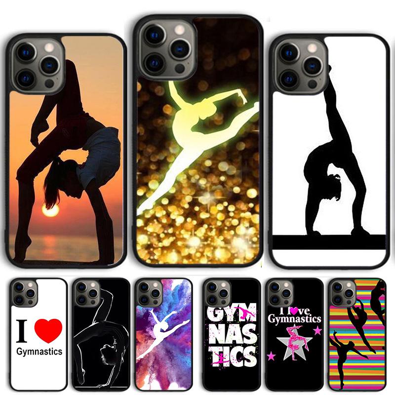 Силиконовый чехол для телефона с силуэтом гимнастки Для iPhone 17 Air 15 16e 14 13 12 Pro Max 11 Pro Max Plus Coque Shell