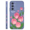 Чехол-тюльпан кораллового цвета для Samsung Galaxy A55 A35 A25 A15 A05 A05S A54 A34 A24 A14 A04 A04S A04E 4G 5G
