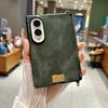 Luxury Crazy Horse Textured Leather Phone Case for Samsung Z Fold 8 Wide Hinge Protection Shockproof Camera Bump Slim Fit Cover