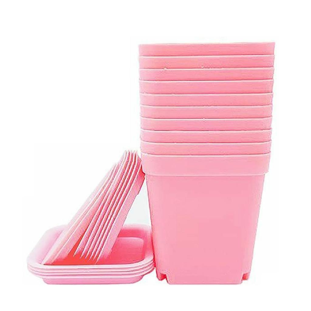 Квадратные цветочные горшки многоразовый набор суккуленты вентилируемые