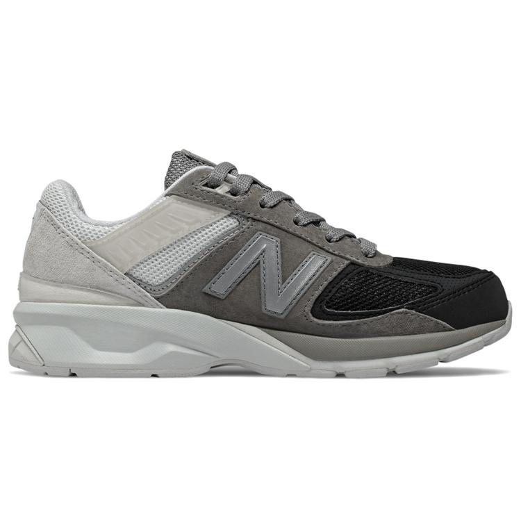 New Balance NB 990 V5 Амортизация Низкие Детские Повседневные Кроссовки Серый Черный Подростки GC990MN5