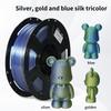 Lisengy 1.75mm 1KG 3D Printer Filament Three Color Gradual Change PLA Filament Silk Tri-color Filament