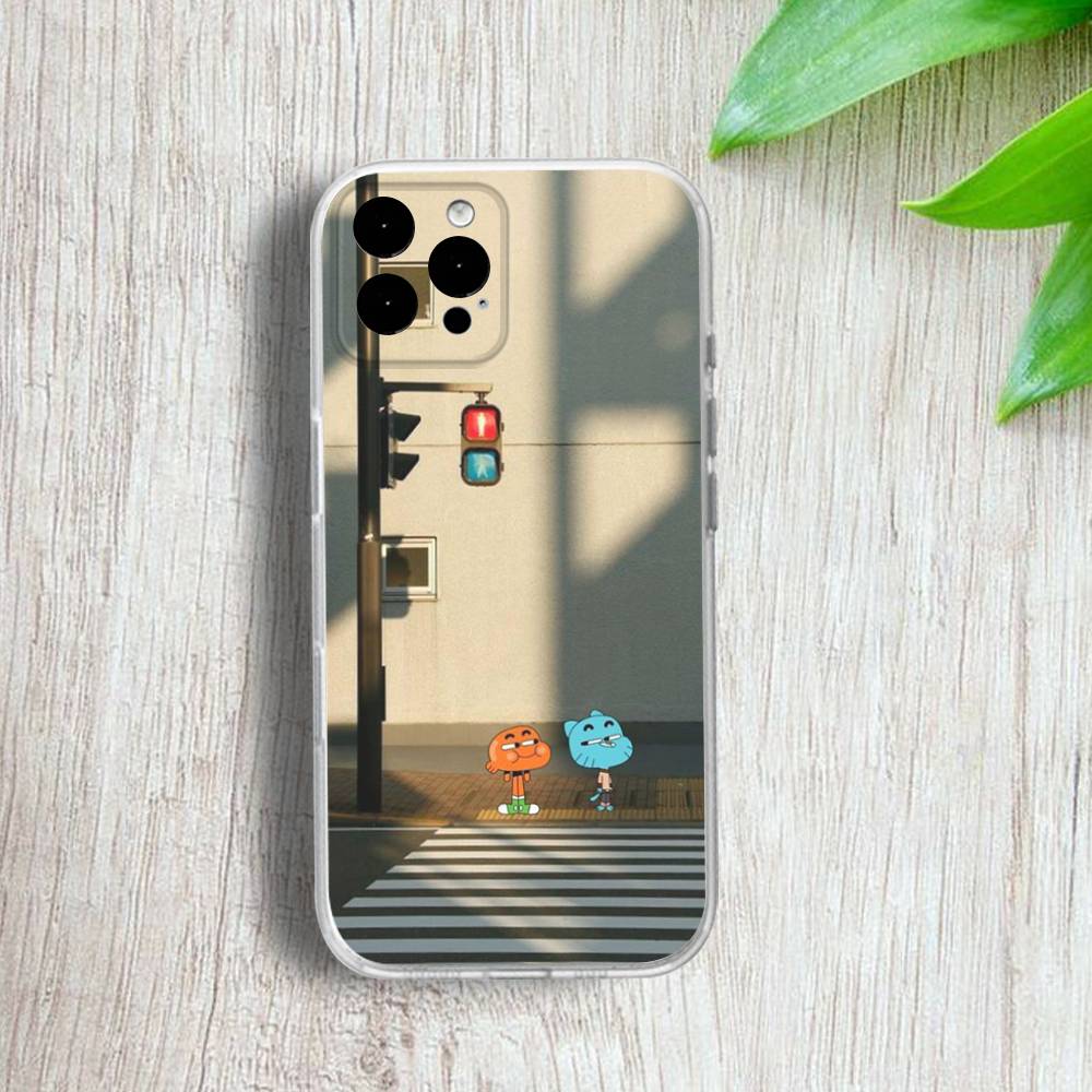 A-Amazing W-World Gumball Phone Case For iPhone 17,16,15,14,13,12,11 Pro,Max,Plus,X,XS,XR,SE4,E Mini Transparent Soft Cover