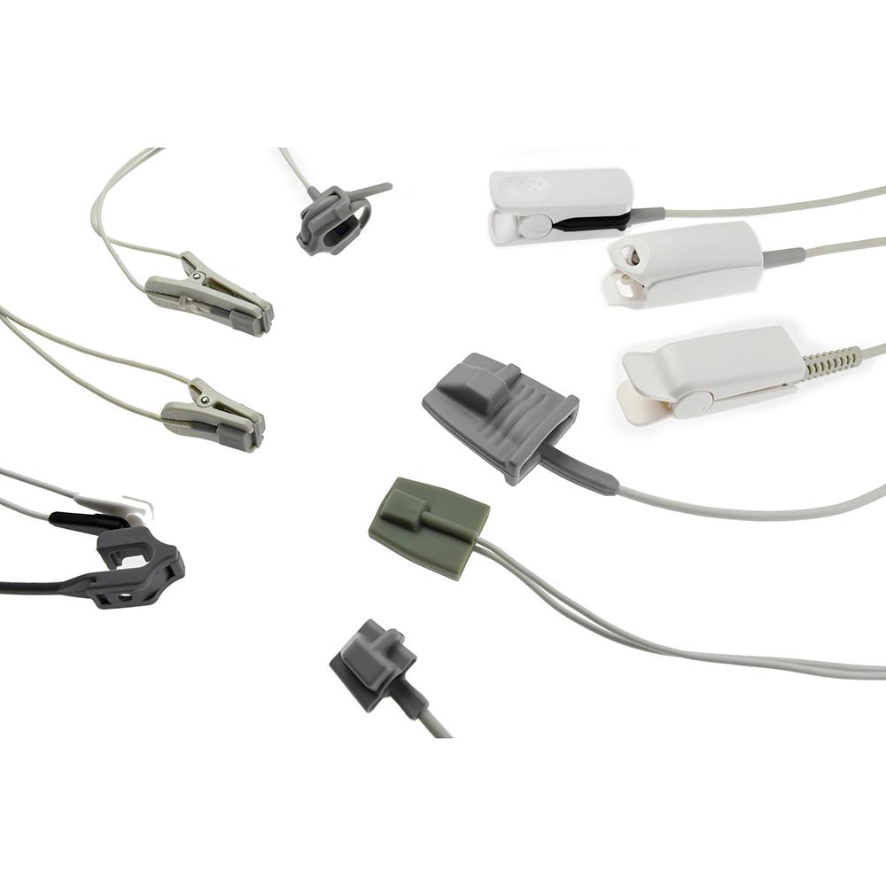 Compatible for Triton 9 Pin Single Slot,Yellow Cover Monitor, Reusable SPO2 Probe Sensor, SPO2 Finger Sensor, Blood Oxygen Saturation Data Monitoring