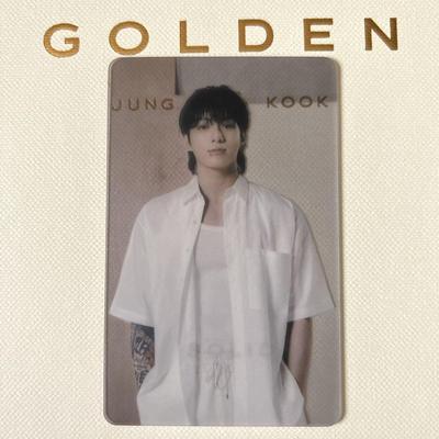 [Б/У] BTS Чонгук торговая карточка сольный альбом GOLDEN фотокарточка JK