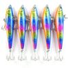 Momo Lure Rolling Minnow 77 мм Для ловли морского окуня в заливе Радуга [Momo Lure] 14,5 г Гавань, эстуарий, область. (Синий x5)