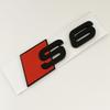 3D ABS Chrome Black Logo S3 S4 S5 S6 S7 S8 Emblem Car Trunk Badge Sticker For 4HGFC 8Y 8P 8V B6 B8 B9 8T C4 C6 C7 C8 Accessories