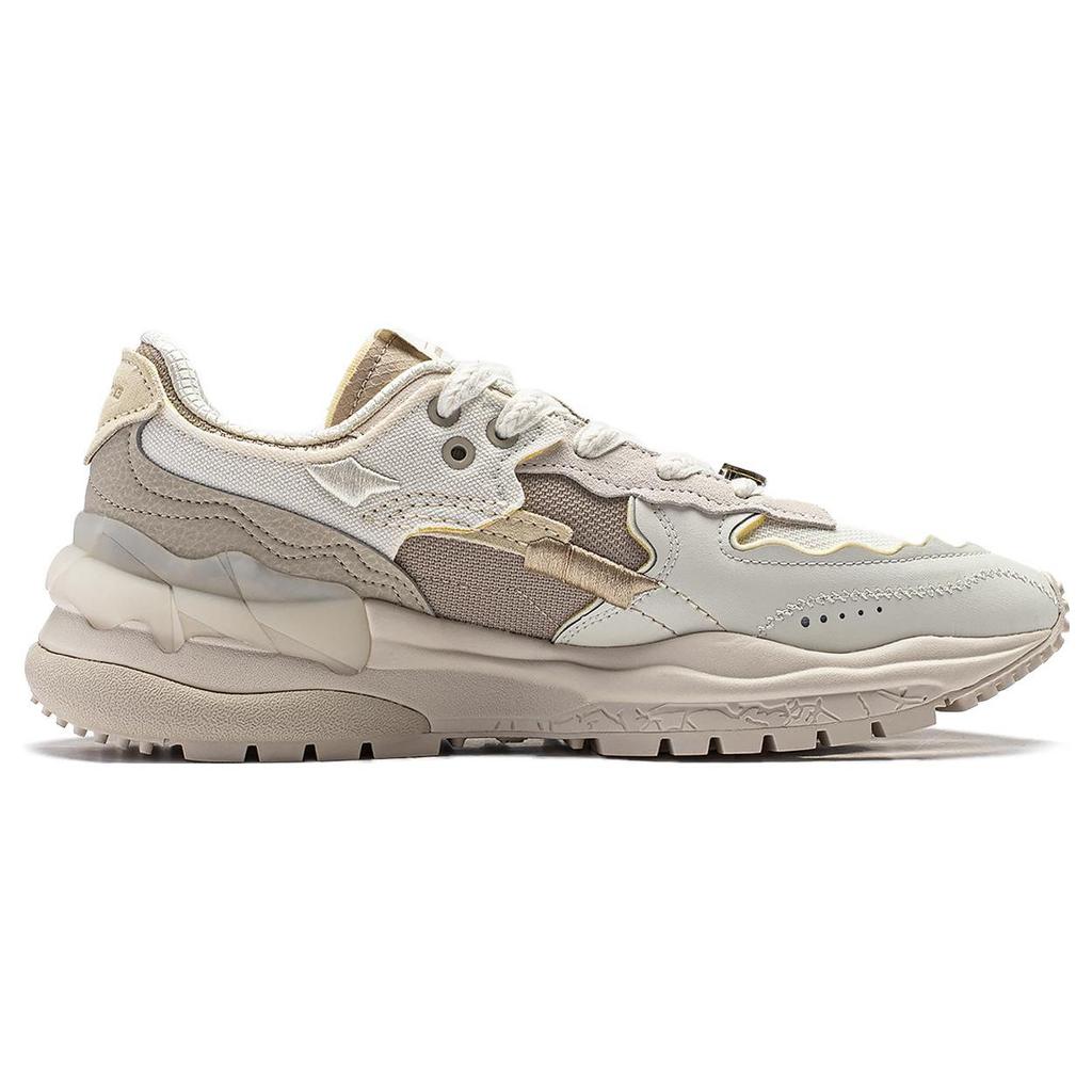 Li Ning CF Origin 2 Модные универсальные нескользящие износостойкие повседневные туфли мужские туфли белые серые AGCT323-2