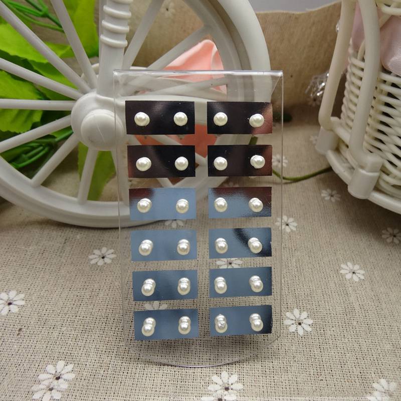 Булавка-гвоздик, шарик, железо, простые серьги, ювелирные изделия, пластик, искусственный жемчуг