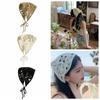 Hollow Bandana Ribbon Headwear Fashion Floral Headband  Women