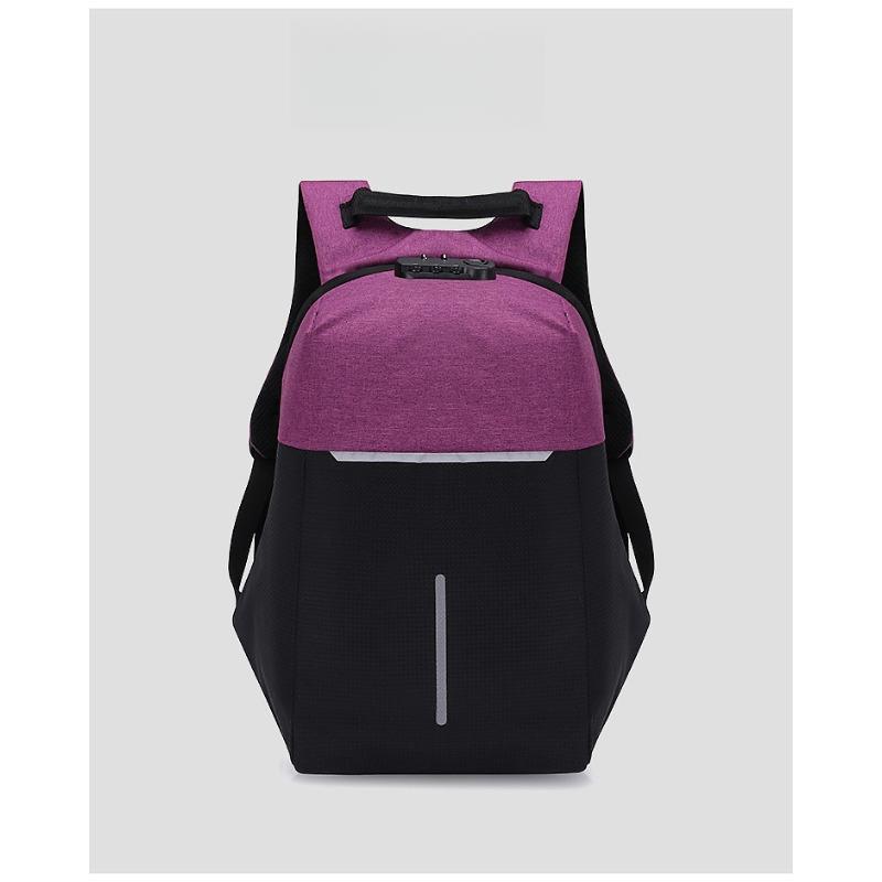 Модный вместительный универсальный мужской рюкзак с кодовым замком, повседневный деловой противокражный рюкзак для поездок на работу