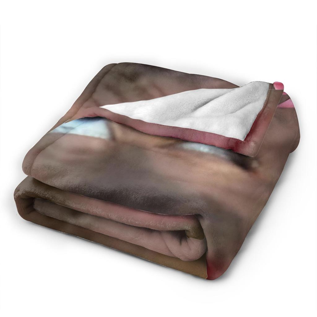 Funny Monkey Cartoon Merch Blanket Super Soft Warm Throw Blankets for Living Room 50x60 Inches Multiple Sizes Bedspread