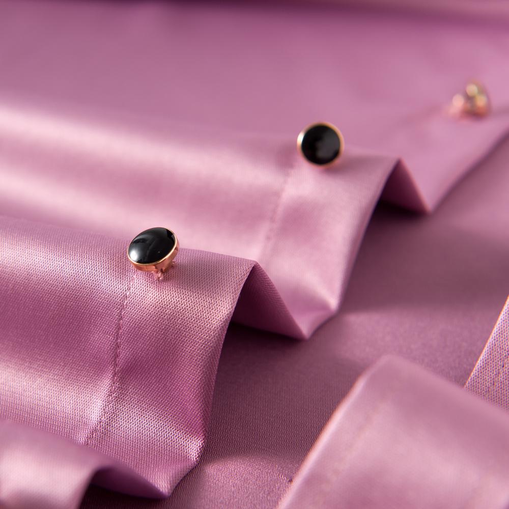 Мужские не мнущиеся рубашки для богатого мужчины, роскошные, тянущиеся в 4 направлениях, с длинным рукавом, формальные, на пуговицах-бриллиантах, свадебные, для выпускного вечера