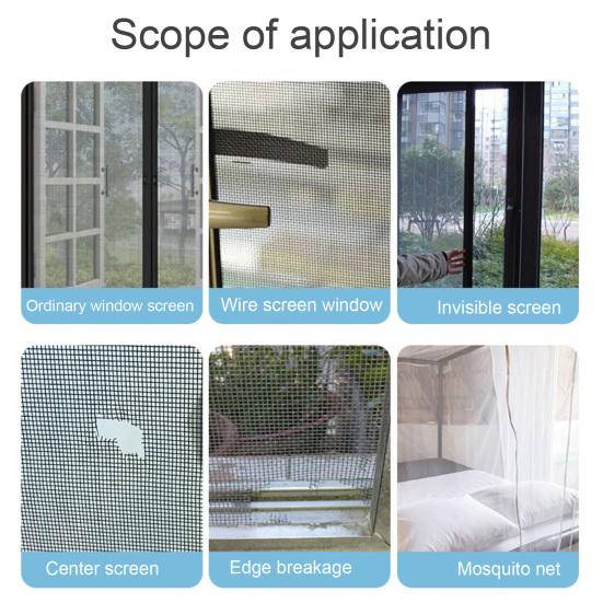 Лента для ремонта экрана из стекловолокна. Легкий ремонт. Устойчивая к разрыву и устранению повреждений. Бесплатная резка. Прочная клейкая сетка своими руками.