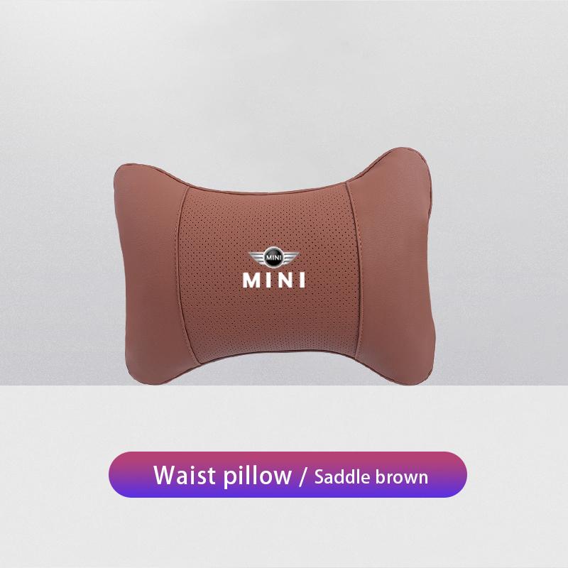 Car Headrest/Lumbar Support Car Neck Pillow Waist Cushion For MINI WORKS One Cooper JCW R60 R59 R58 R57 R56 R55 R53 R52 F55 F56