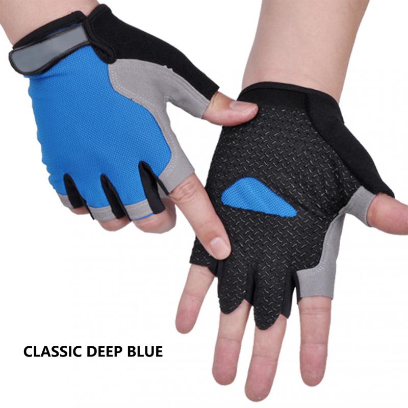 Half Finger Cycling Gloves Men Women Anti Slip Shock Breathable Summer Bicycle Gloves Fingerless Sports Gym Training Bike Gloves
