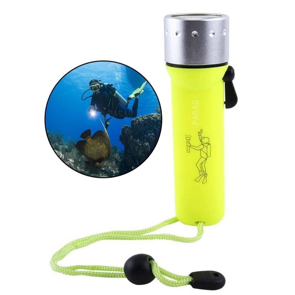 Magnetic Control LED Magnetic Flashlight Waterproof Underwater Flashlight  Camping Hiking