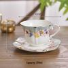 Sunflower Retro Ceramic Coffee Cup and Saucer Set