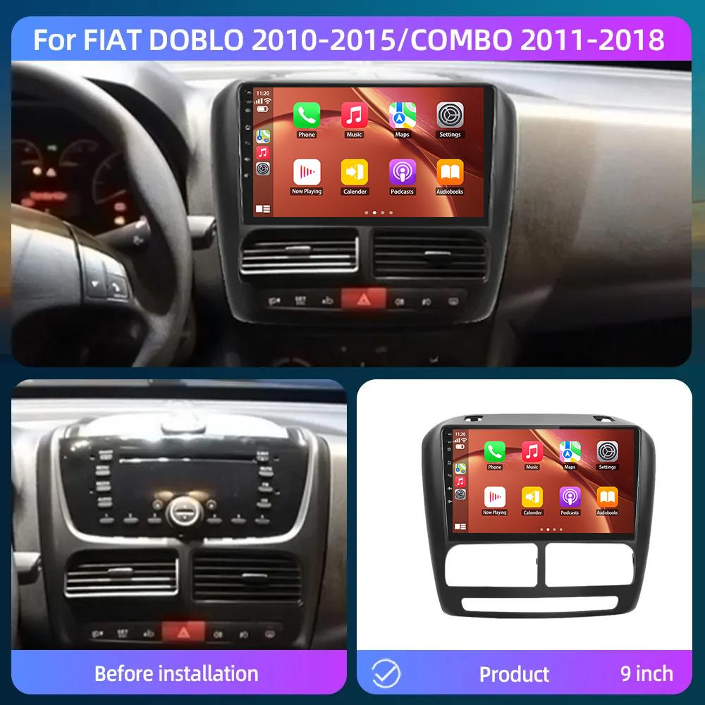 Для Fiat Doblo 2010-2015 Для Opel Combo 2011-2018 Android Auto Car Radio Video Player Мультимедийный проигрыватель GPS-навигация 5G WIFI