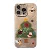 Suitable for Apple 16 phone case, 17 Pro Max snowman Christmas tree, iPhone 14 autumn and winter cartoon, 13 lens film hard case