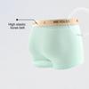 Мужские трусы-боксеры средней посадки, цветные шорты из ледяного шелка, ультратонкие дышащие летние трусы