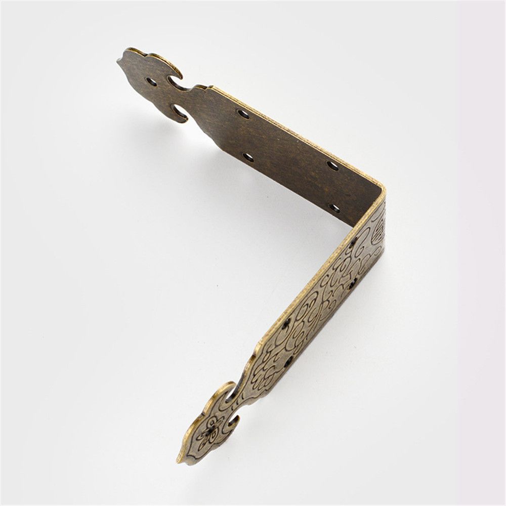 Foot Bracket Crafts Carved Metal Antique Bronze Corner Protector Box Decor Corner Brackets