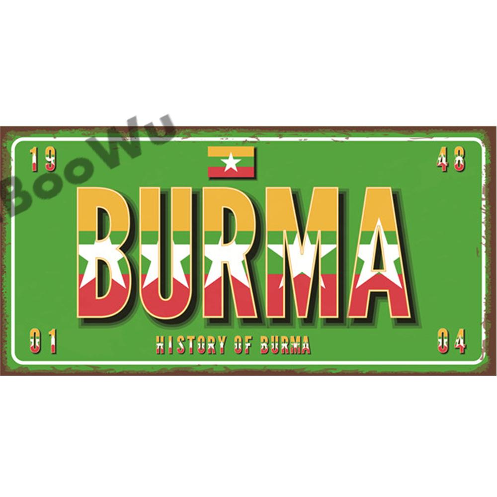 Азия Страны Имя Флаг Тарелка Плакат Винтажный Декор Для Дома Ретро Металлические Жестяные Знаки Паб Автомобиль Гараж Настенный Арт Декор