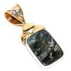 Натуральный драгоценный камень питерсит, двухцветный кулон из стерлингового серебра 925 пробы, 1,50 дюйма, t5q31