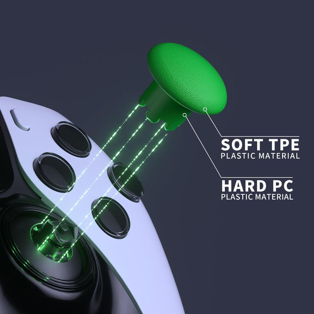 eXtremeRate Replacement Thumbstick for PS5 Edge Controller Replacement Analog Stick Joystick Cap for PS5 Edge Controller Body and Thumbstick Base Are