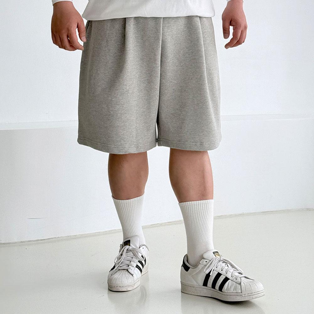 Bimono [Big Size 28-50] Tight-Fitting Sturdy Solid Bermuda Pants (Type B)