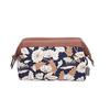 Portable Flower/Flamingo/Leaf Pattern Bag Travel Cosmetics Wash Stationery Pouch