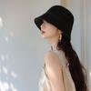 Temperament Sunshade Basin Cap Breathable Sun Protection Cap Visor Cap Knitted Bucket Hat  Daily