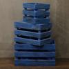 Fruit Boxes Set of 3 Bluewash