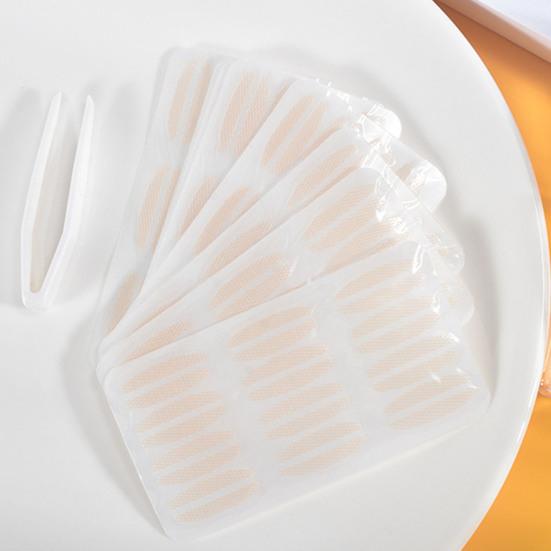 1 комплект двойных лент для век с пустым флаконом-аппликатором, бесклеевой дышащий натуральный невидимый стикер для неровных век