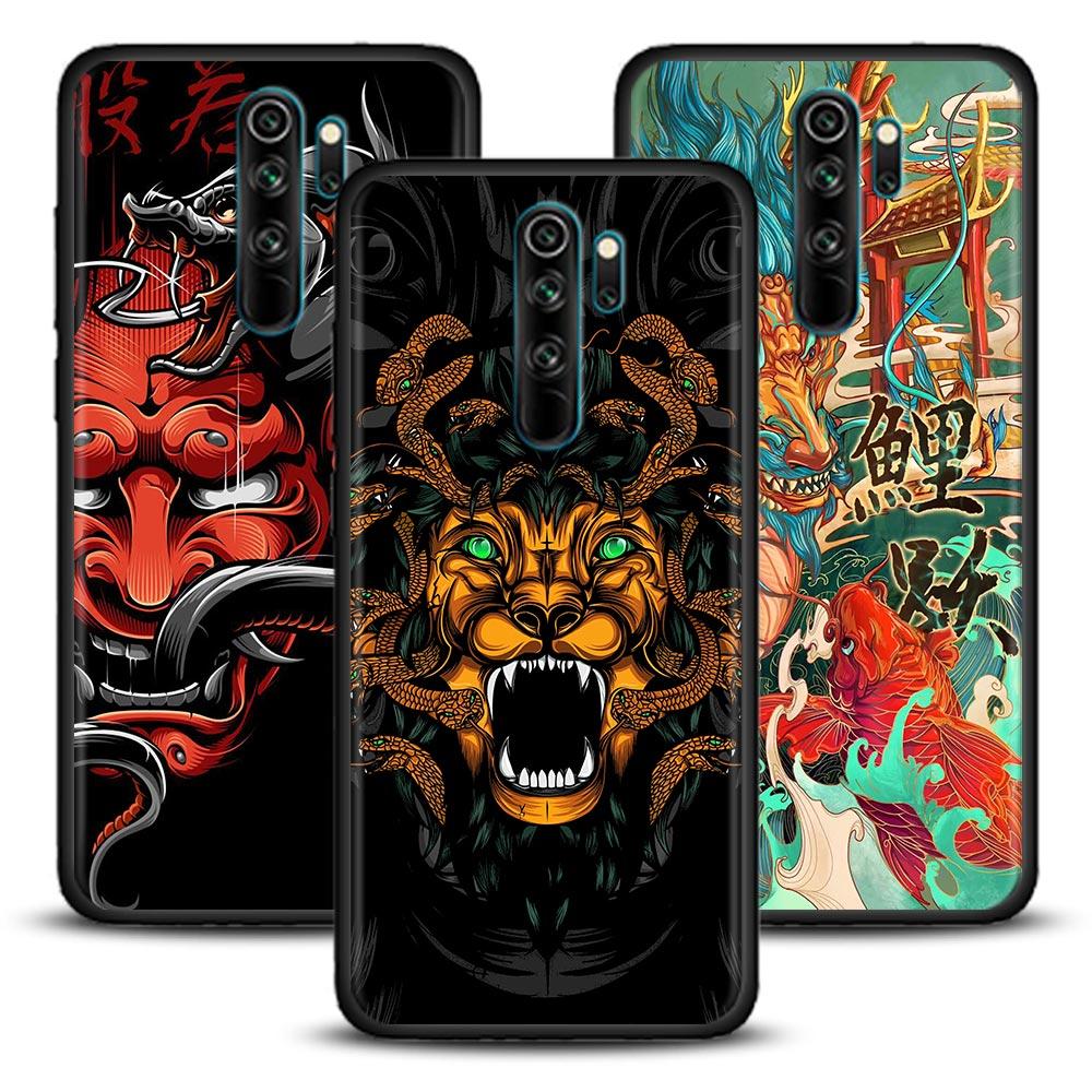 Чехол в японском стиле Art Samurai Couqe для Xiaomi Redmi 9 9C NFC 9T 10 10C 6 7 8 A K40 K50 Pro Plus Soft Shell Cover Cases Fundas