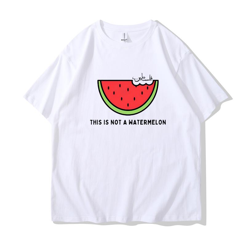 Футболка «Это не арбуз» Забавные футболки с рисунком арбуза Женская одежда с рисунком из мультфильмов Футболка с рисунком манги