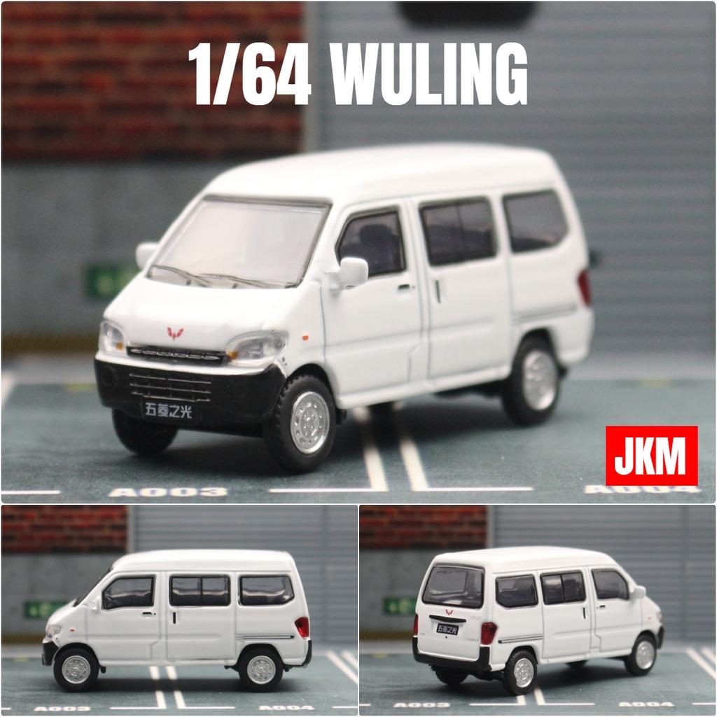 1/64 WULING Chevrolet N300 Move Фургон Миниатюра JKM 1:64 Металлические Литые Модели Транспортных Средств Коллекция Автобусов Свободно Вращающиеся Колеса Подарок Для Мальчиков Детей