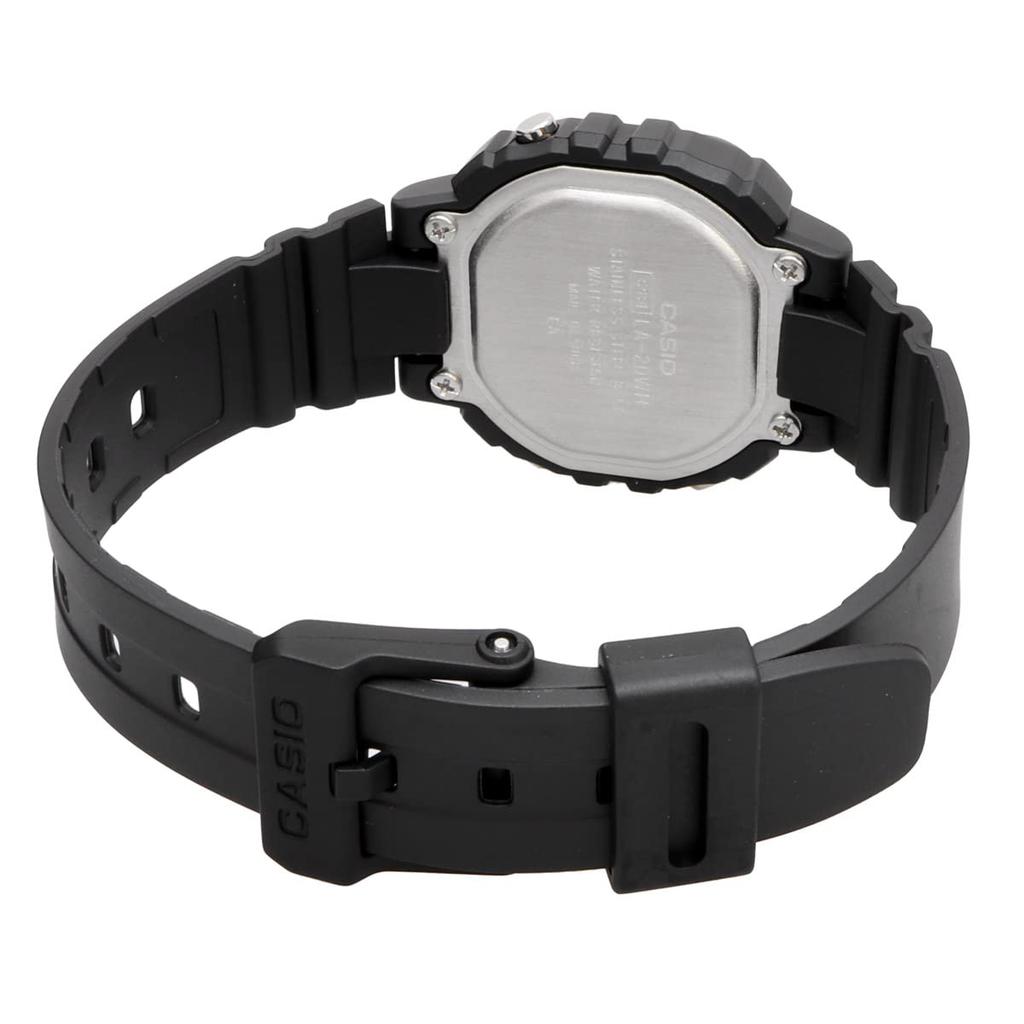 Casio Цифровые часы LA-20WH-1C для женщин и девушек, черные, модель для зарубежного рынка [параллельный импорт]