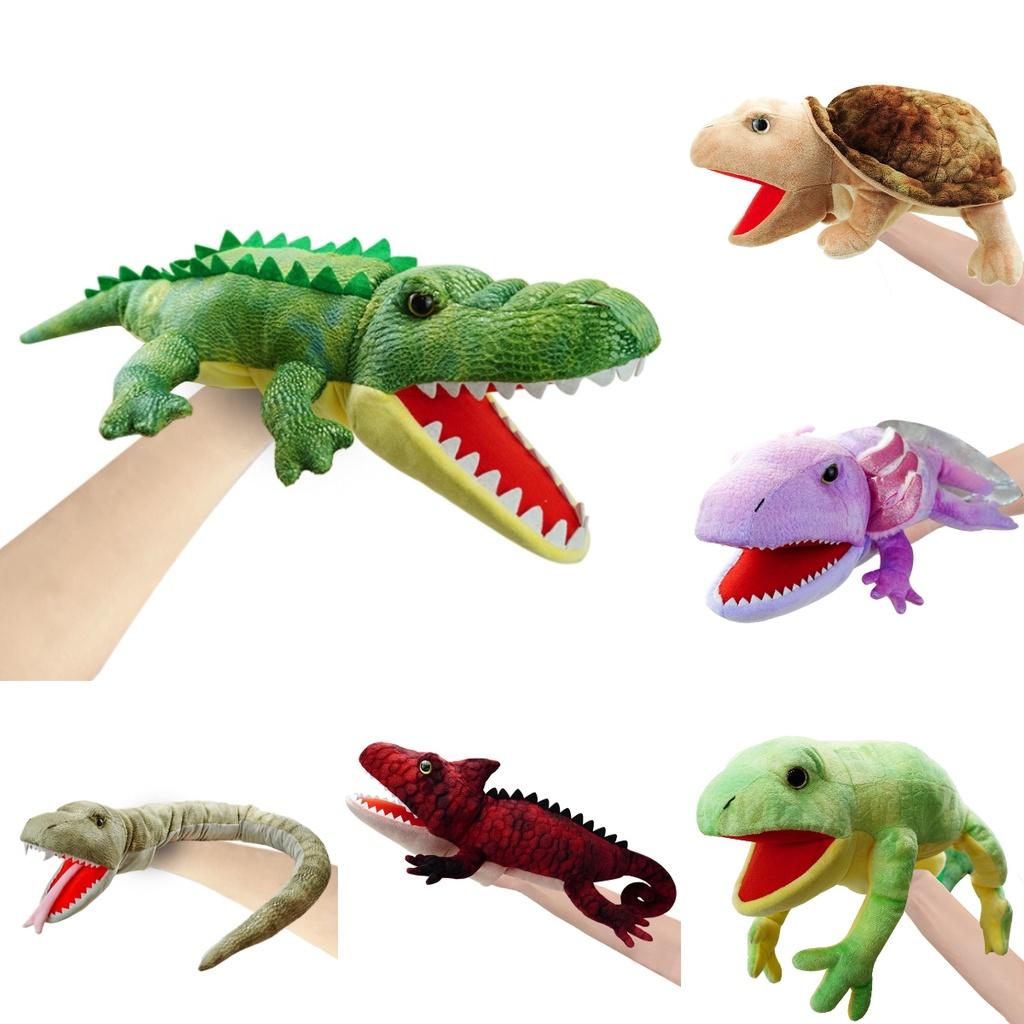 Adorable Lizard Puppet Plush Toy Soft Reptile Stuffed Animal For Kids Customizable Picture Design Short Plush 50cm Height