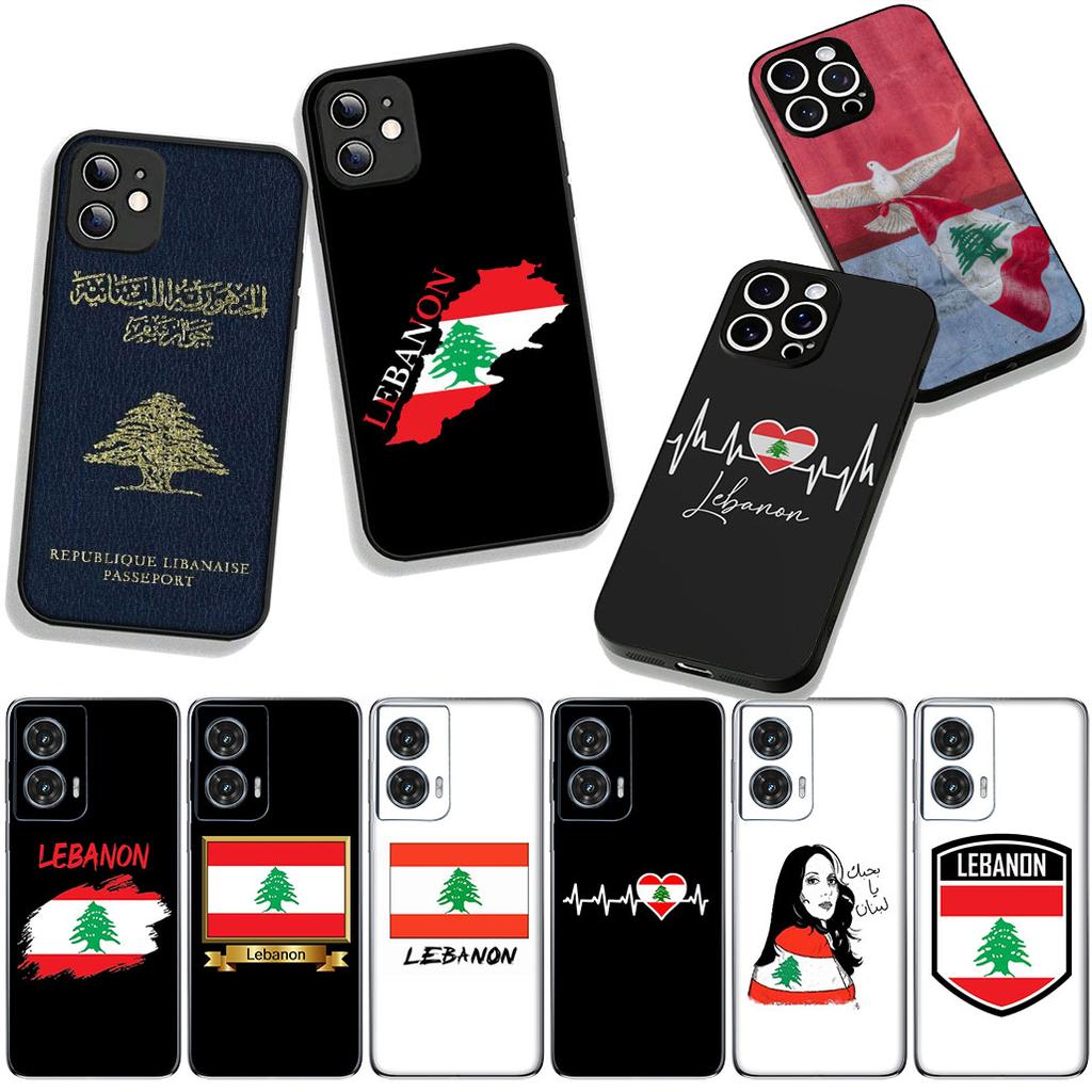 Phone Cover Lebanon Flag Map for Motorola Moto Edge 70 60 Fusion 40 NEO 20 Pro G Stylus G56 G96 G71 G73 G52 G41 G42 G50 G51 Case