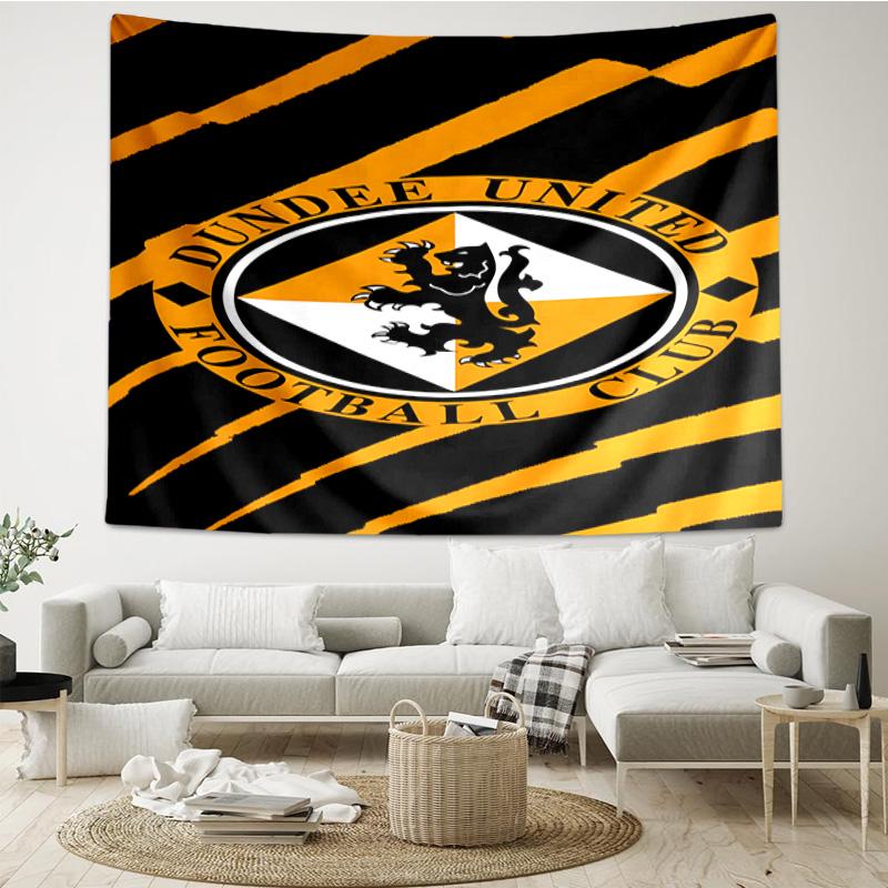 1PC Dundee United Crest Printed Tapestry Room Decoration Wall Hanging for Living Room Bedroom, dormitory, Birthday and Christmas gifts